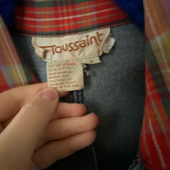 1980s vintage Alain Touissant denim duster jacket - Picture 5 of 5